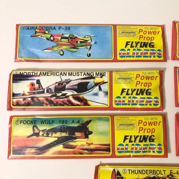 Lot of 7 Power Prop Flying Gliders WWII Aircraft  Airplanes - Picture 2 of 15